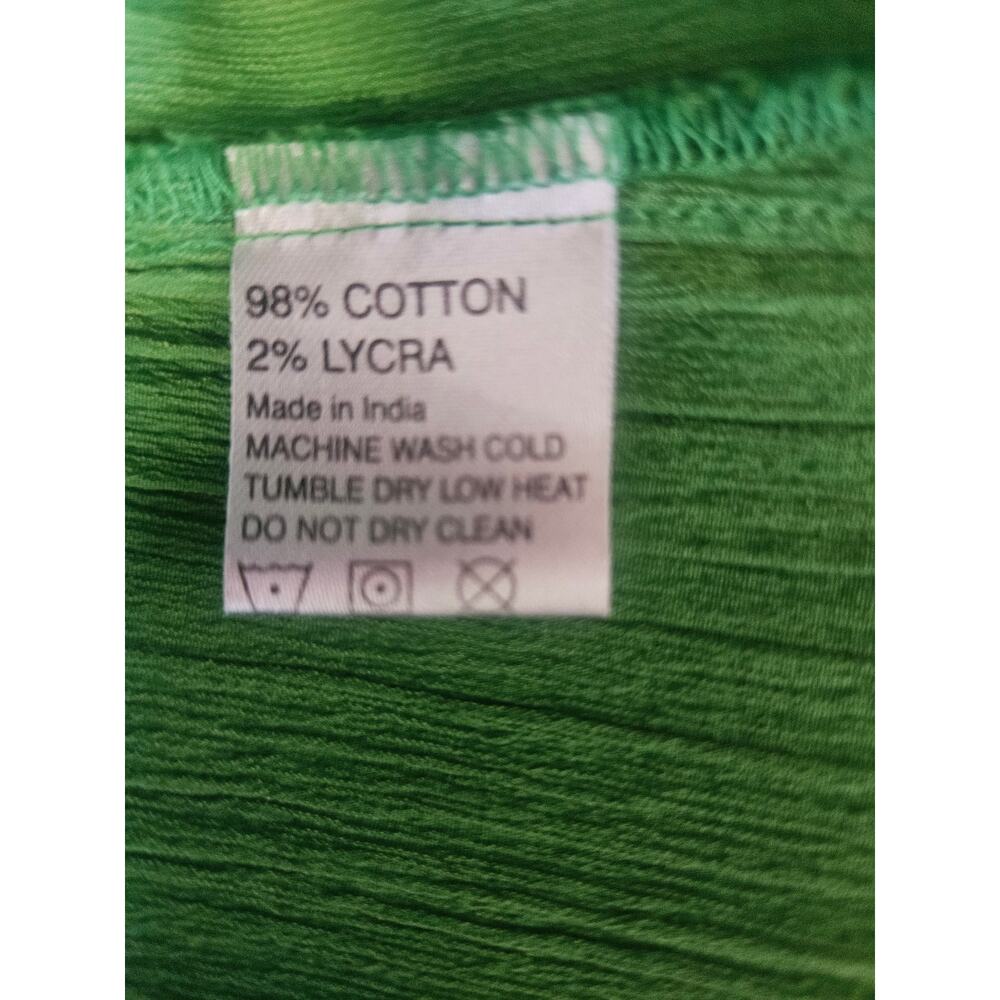 Tootsies Lime Green Shirt Dress Sz XS Front Pockets Button Up Above the Knee - Picture 8 of 8